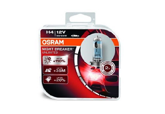 Лампа накаливания комплект OSRAM H4 64193NBU-HCB 12V 60/55W