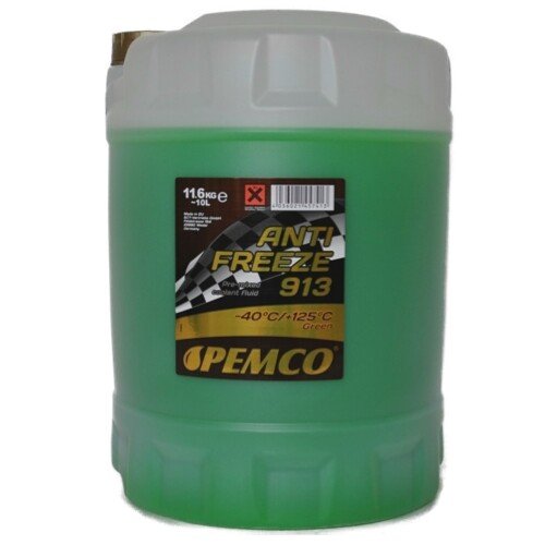 Antifrīzs zaļš PEMCO 913 - 40°C GREEN 10L